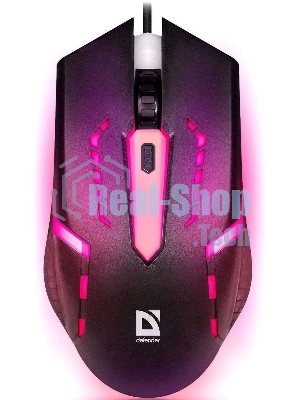 Мышь проводная Defender Hit MB-601 черный, 1200 dpi, USB, кнопки - 4