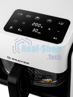Аэрогриль Brayer 2046BR белый, 1300 Вт, 4.2 л, сенсор, 5 программ