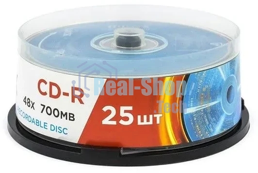 Диск CD-R Mirex 700 Mb, 48х, Cake Box (25), (25/300)