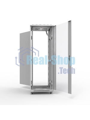 Шкаф серверный NTSS Премиум NTSS-R47U60100GS, напольный 47U 600x1000мм пер.дв.стекл металл 900кг серый 2210мм IP20