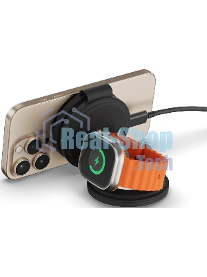 Переносное зарядное устройство Satechi Qi2 OntheGo 3-in-1 Wireless Charger, черный