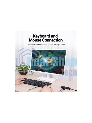 USB-концентратор Vention CHLBB, USB 3.0, USB 4 порта, USB