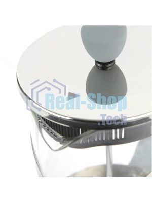 Френч-пресс Rondell Crystal Grey RDS-840, 1 л, стальной