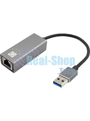 Кабель-адаптер 5bites UA3-45-13BK USB3.0, RJ45 1G, AL, серый