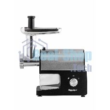 Мясорубка электрическая Endever Sigma-114 черный/стальной, 2600 Вт, 2.0 кг/мин, реверс, защита от перегрузки, металлический лоток, насадки - 5