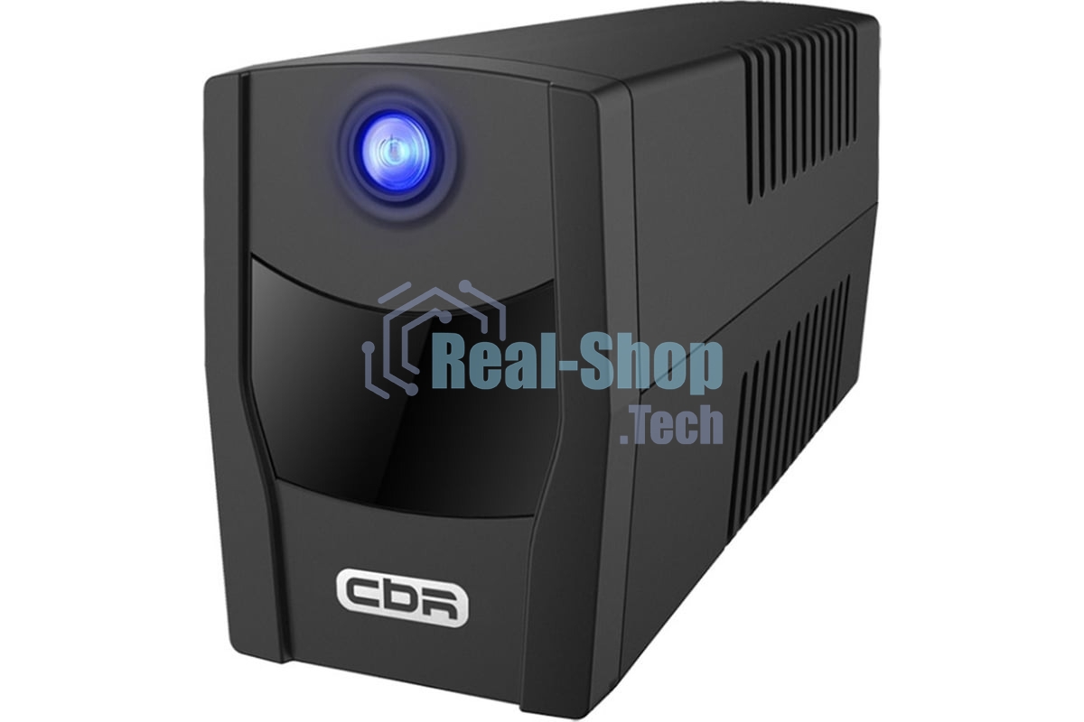 Источник бесперебойного питания CBR QTM-650T-2F-LCUC / 650ВА / 360Вт / 2 x Shuko, HID-USB, RJ45/11