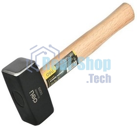 Кувалда Deli DL448010 1000 гр, деревянная рукоять