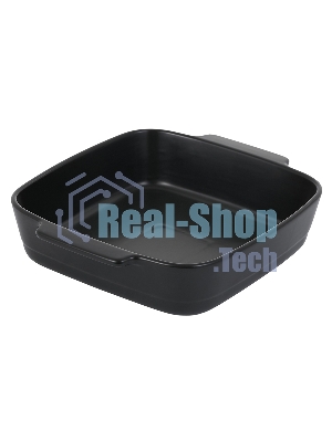 Форма для запекания MATTE BLACK квадратная 29,5x25,5x6,9см, жаропрочная керамика