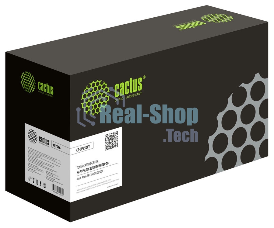 Картридж лазерный Cactus CS-SP250EY 407546 желтый (1600 стр.) для Ricoh Aficio SP C261SFNw