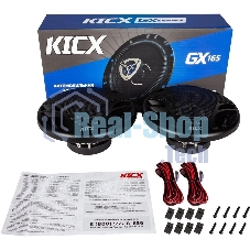 Колонки автомобильные Kicx GX-165 140Вт 92дБ 4Ом 16.5см (6 1/2дюйм) (ком.:2кол.) коаксиальные трехполосные