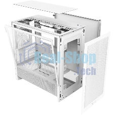 Компьютерный корпус без блока питания Case NZXT H3 Flow (2025), Midi-Tower, TG, 1x120мм, 1xUSB-A 3.2 + 1xUSB-C 3.2, mATX, mITX White