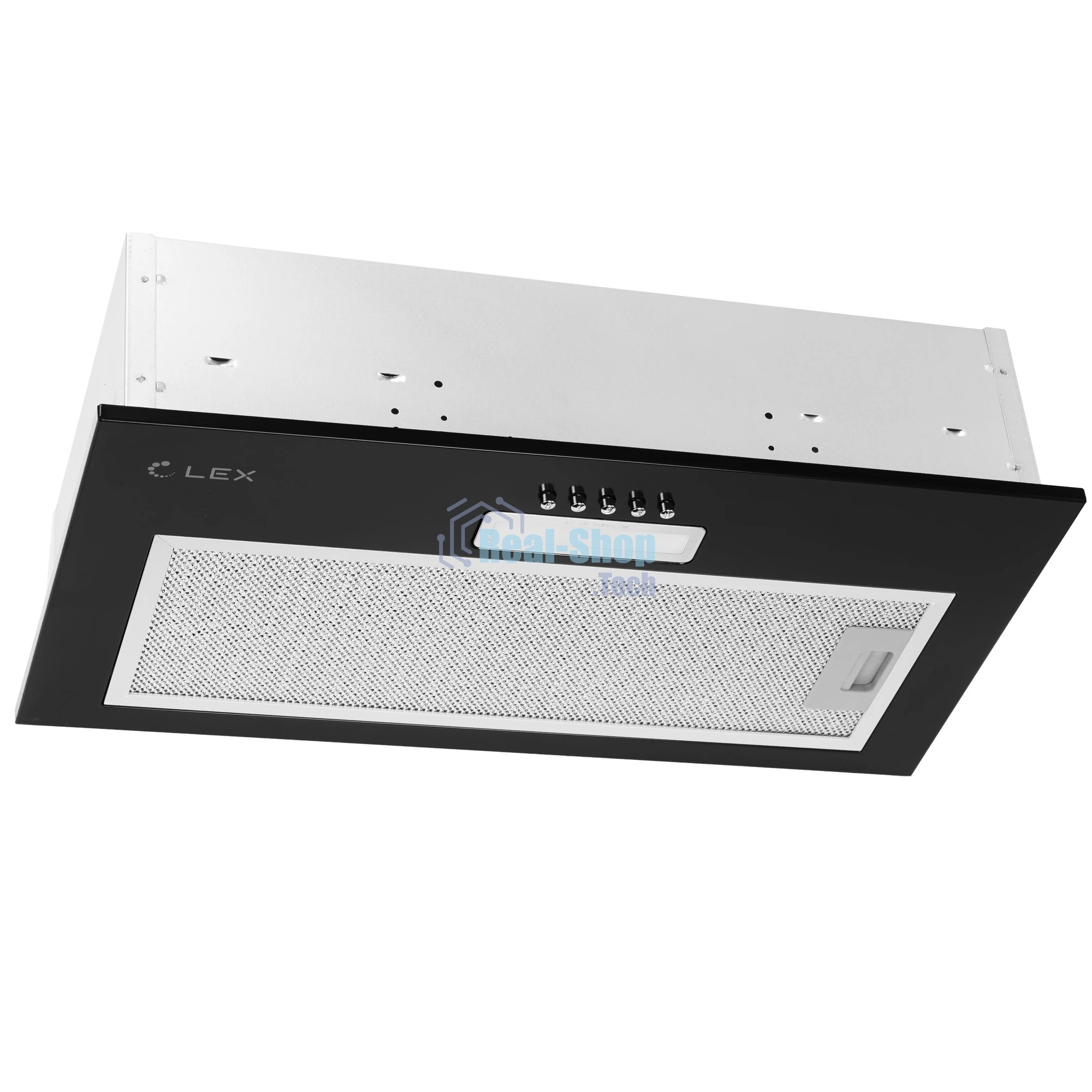 Вытяжка встраиваемая LEX GS Bloc LIGHT 600 черный, 53 см, 500 куб. м/ч, 44 дБ