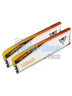 Оперативная память Patriot Viper Elite 5 TUF Gaming, DDR5, 48GB (2x24 GB), 6000 MHz, CL36, DIMM, радиатор, RGB, белый