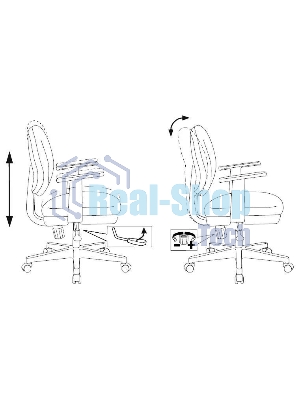Кресло Бюрократ CH-W356AXSN Sticks 08 фиолетовый, ткань, 120 кг