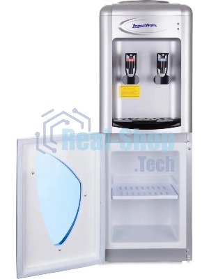 Кулер для воды Aqua Work 0.7LR, верхняя загрузка, нагрев 95 °С, охлаждение 10 °С, серебристый