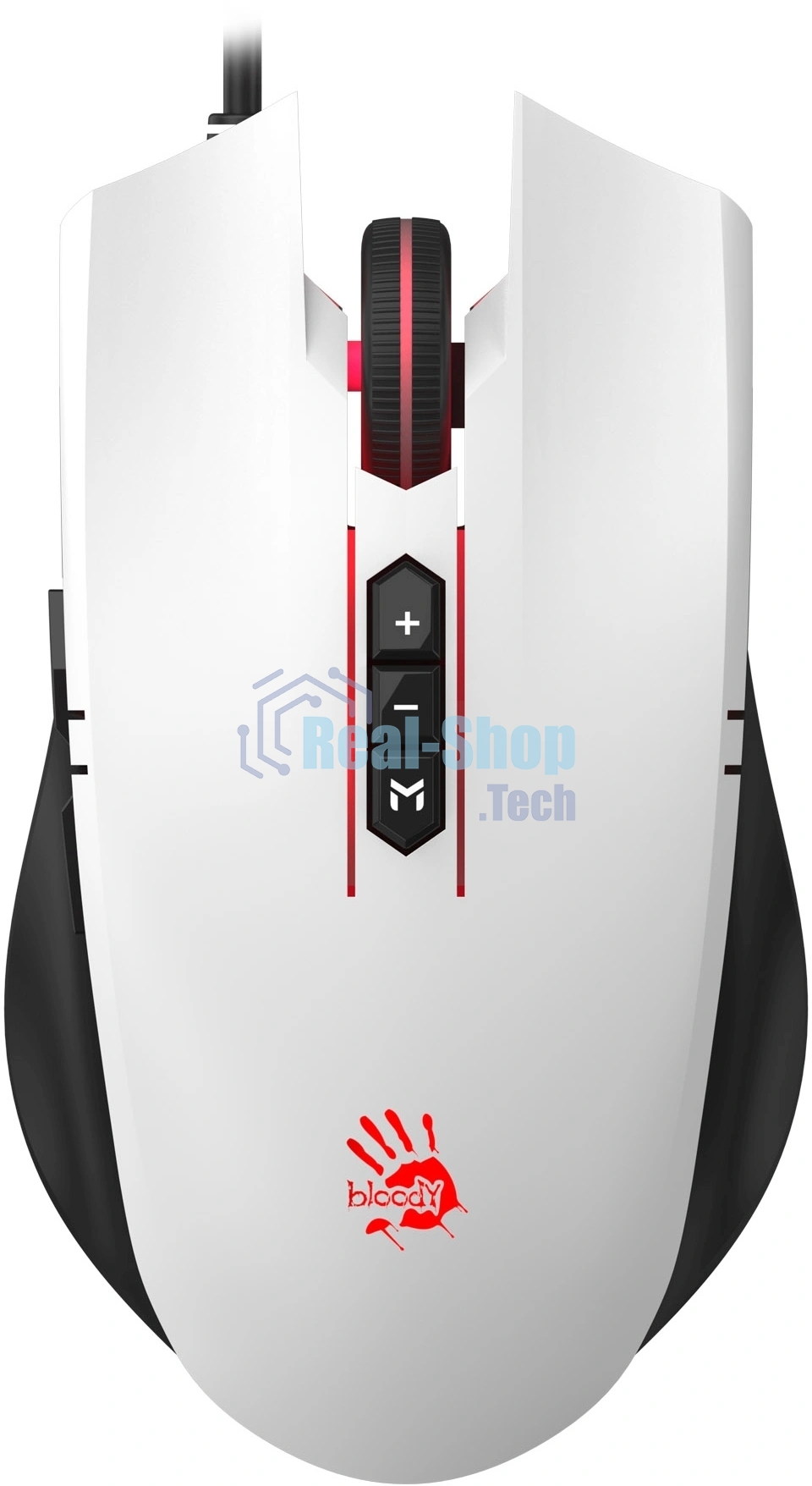 Мышь проводная A4Tech Bloody ES7 белый, 6000 dpi, USB, кнопки - 8