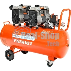 Компрессор поршневой безмасляный Patriot WO 80-360, 360 л/мин, 8 бар, 2200 Вт, 80 л, быстросъем и 