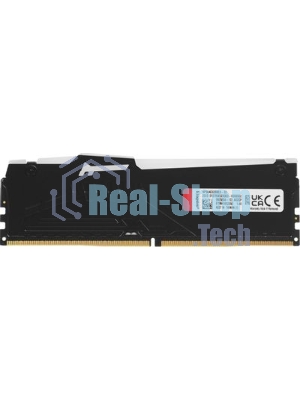 Оперативная память Kingston Fury Beast RGB, DDR5, 32GB (1x32GB), 6400 MHz, CL32, с радиатором, RGB, черный