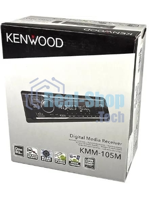 Автомагнитола Kenwood KMM-105M, 1 DIN, USB Type-A, AUX, съёмная панель