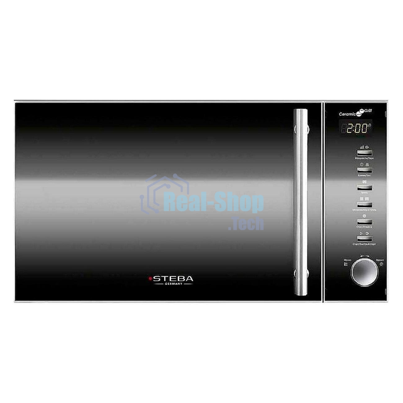 Микроволновая печь Steba MIC 2080 черный, 20 л, 800 Вт, переключатели - поворотный механизм