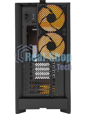Компьютерный корпус Montech HS02 PRO черный без БП ATX 4x140мм 2xUSB 3.0 audio bott PSU