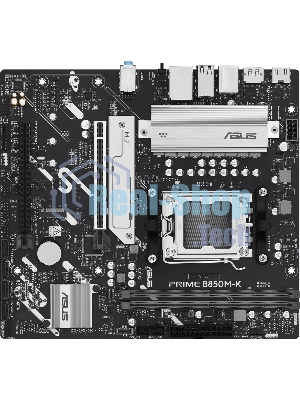 Материнская плата ASUS PRIME B850M-K, AM5, AMD B850, 2xDDR5, 4xSATA, 2xM.2, 1xPCIe 5.0 x16, 1xPCIe 4.0 x8, 1xDP (v1.4), 1xHDMI (v2.1), 1x2.5Gb LAN, 2xUSB-A 10Gbps, 2xUSB-A 5Gbps, 4xUSB-A 2.0, 3x3.5 мм, 7.1, mATX
