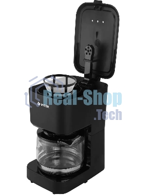 Кофеварка капельная Vitek VT-8386 черный, исп. кофе - молотый, 0,75 л, 630 Вт