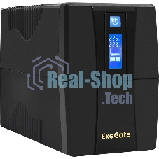 Источник бесперебойного питания ExeGate EP285580RUS SpecialPro Smart LLB-600.LCD.AVR.EURO.RJ.USB 600VA/360W, LCD, AVR, 2 евророзетки, RJ45/11, USB, черный