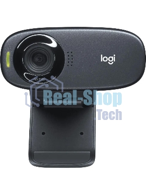 Веб-камера Logitech C310 HD 1280x720, 30 кадр/с, USB Type-A, микрофон (шумоподавление), автоосвещение, универсальное крепление