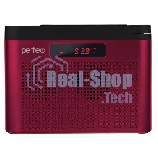 Радиоприемник Perfeo цифровой ТАЙГА FM+ 66-108МГц/ MP3/ встроенный аккум,USB/ бордовый (I70RED) PF_C4940
