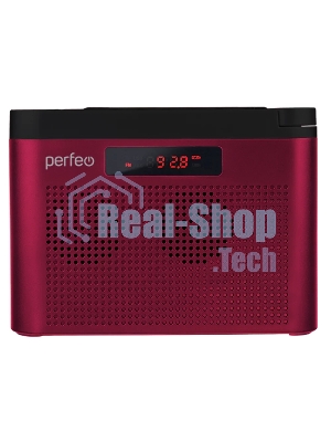 Радиоприемник Perfeo цифровой ТАЙГА FM+ 66-108МГц/ MP3/ встроенный аккум,USB/ бордовый (I70RED) PF_C4940