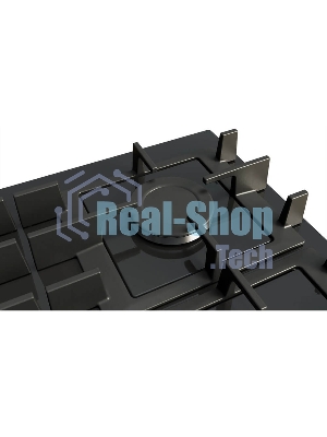 Поверхность газовая Bosch PNP6B6K40 Газ, 4.5х59x52 см, закаленное стекло, 4 конфорки, газ-контроль, автоподжиг, черный