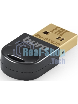 Адаптер USB Buro Bluetooth 5.3+EDR class 1.5 20м черный