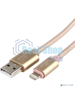 Кабель Cablexpert для Apple CC-U-APUSB02Gd-1.8M, AM/Lightning, серия Ultra, длина 1.8м, золотой, блистер