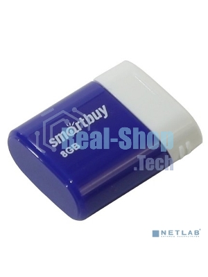 Флешка USB Smartbuy LARA Blue (SB8GbLara-B), 8Gb, USB 2.0, R/W 15/5, синий/белый