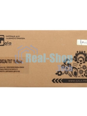 Картридж лазерный GalaPrint GP-Q6002A/707 для принтеров HP CLJ 1600/2600n/2600dn/2600dtn/2605DN/2605DTN/CM1015MFP/CM1017MFP Canon Laser Shot LBP5000/5100 Yellow 2000 копий