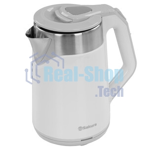 Чайник Sakura SA-2172W 1.8 л, двухслойный белый