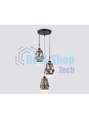 Светильник Ambrella light TR8522/3 BK/SB черный/бронза E27/3 max 60W D380*1000