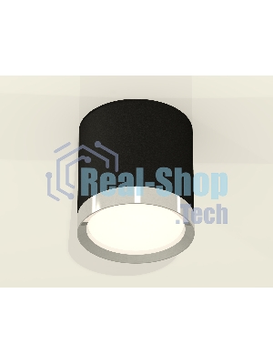 Светильник Ambrella Light XS8142003 SBK/PSL черный песок/серебро полированное GX53 (C8142, N8118)