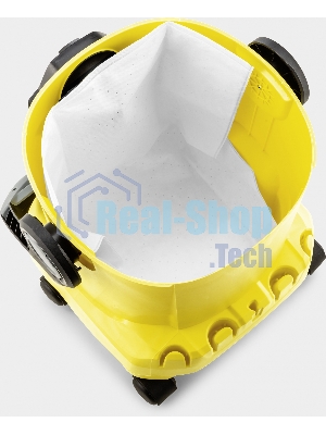 Строительный пылесос Karcher WD 5 V-25/5/22 желтый, 1100 Вт, уборка сухая/сбор воды, пылесборник мешок/контейнер, 25 л