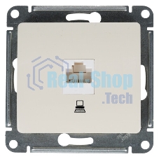 Механизм розетки комп. 1-м СП Glossa RJ45 беж. SchE GSL000281K