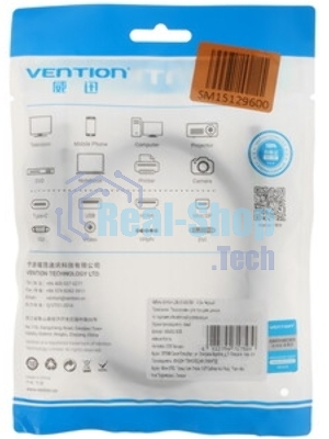 Кабель Vention USB 2.0 AM/BM - 1м. черный VAS-A16-B100