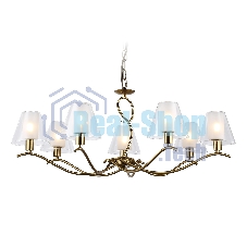 Люстра Ambrella light LH57093/7 BS/FR латунь/белый матовый E14/7 max 40W D840*790