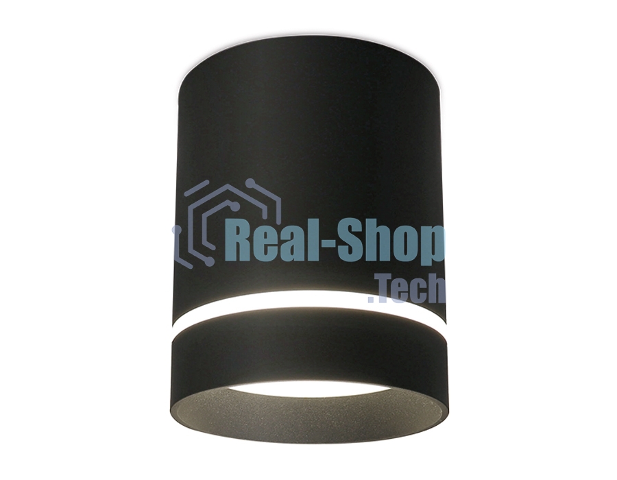 Светильник Ambrella light TN281 SBK черный песок LED 4200K 9W D80*100
