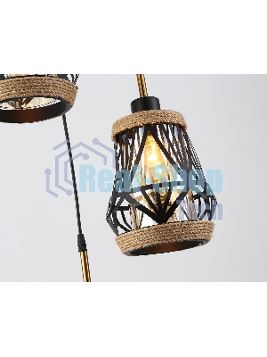 Светильник Ambrella light TR8522/3 BK/SB черный/бронза E27/3 max 60W D380*1000