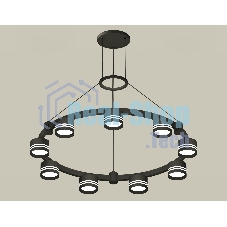 Светильник Ambrella light XR92051903/9 SBK/FR черный песок/белый матовый GX53  (A9205, C9242, N8478)