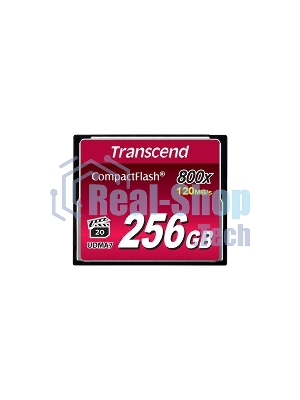 Флеш карта CF 256Gb, Transcend, 800X