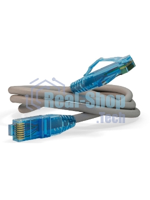 Патч-корд Hyperline PC-LPM-UTP-RJ45-RJ45-C6-10M-LSZH-GY Патч-корд U/UTP, Cat.6, LSZH, 10 м, серый