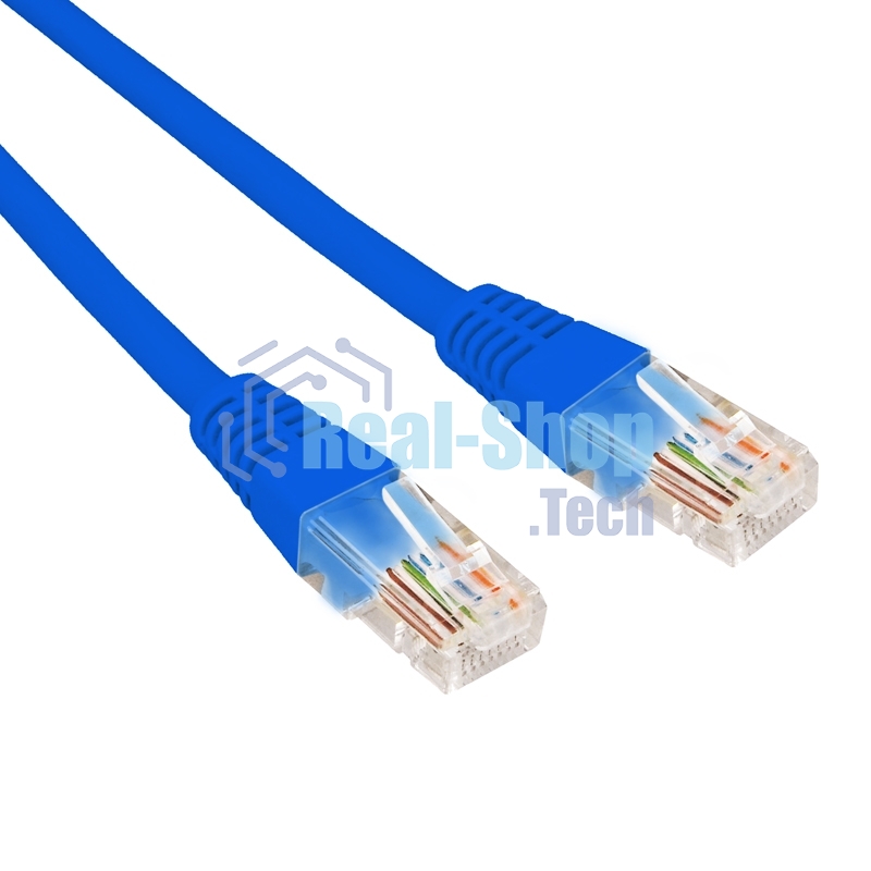 Патч-корд U/UTP Rexant cat.5e, RJ45-RJ45, 26AWG, ZH нг(А)-HF, синий, 1,5 м