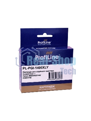 Картридж струйный ProfiLine PL-PGI-1400XLY для принтеров Canon MB2040/MB2140/MB2340/MB2740 с чернилами Yellow